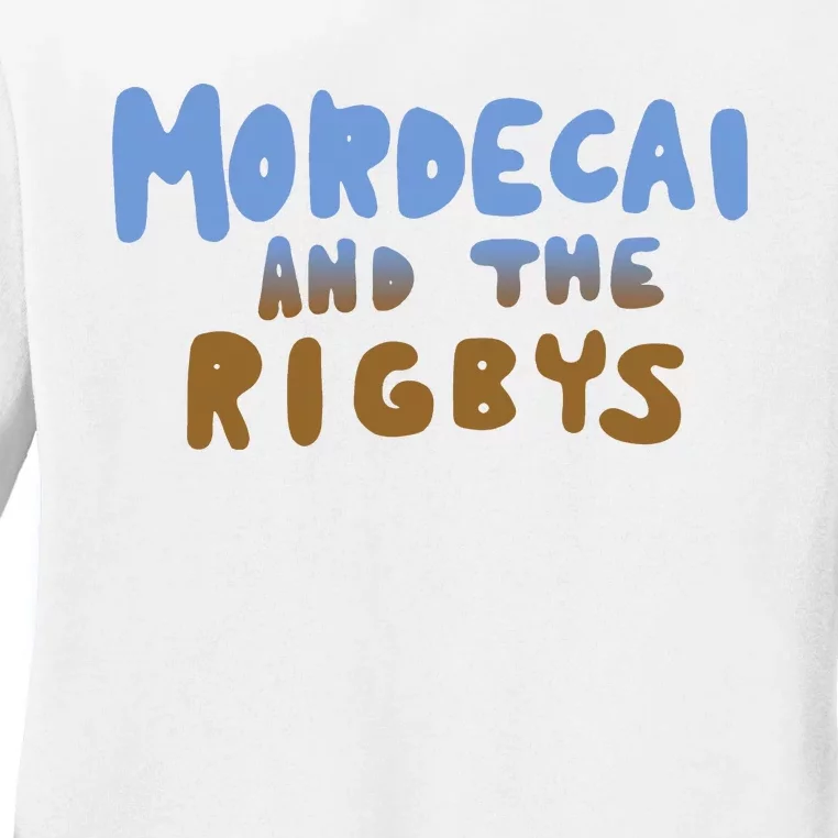 Mordecai And The Rigbys Ringer Ladies Long Sleeve Shirt