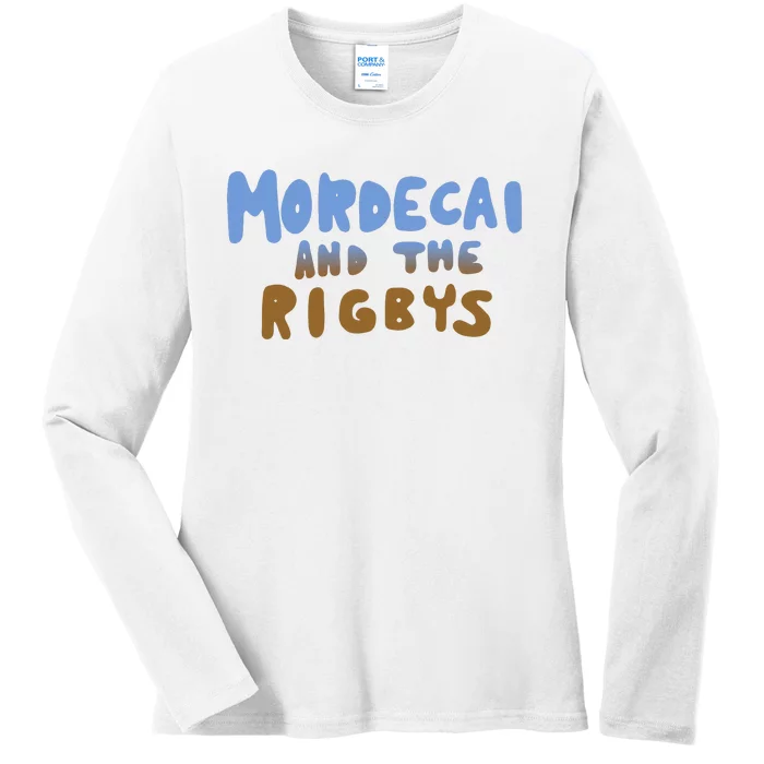 Mordecai And The Rigbys Ringer Ladies Long Sleeve Shirt