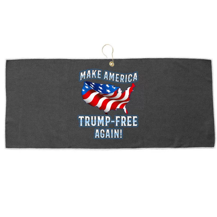 Make America Trump Free Again Democrat Gift Large Microfiber Waffle Golf Towel