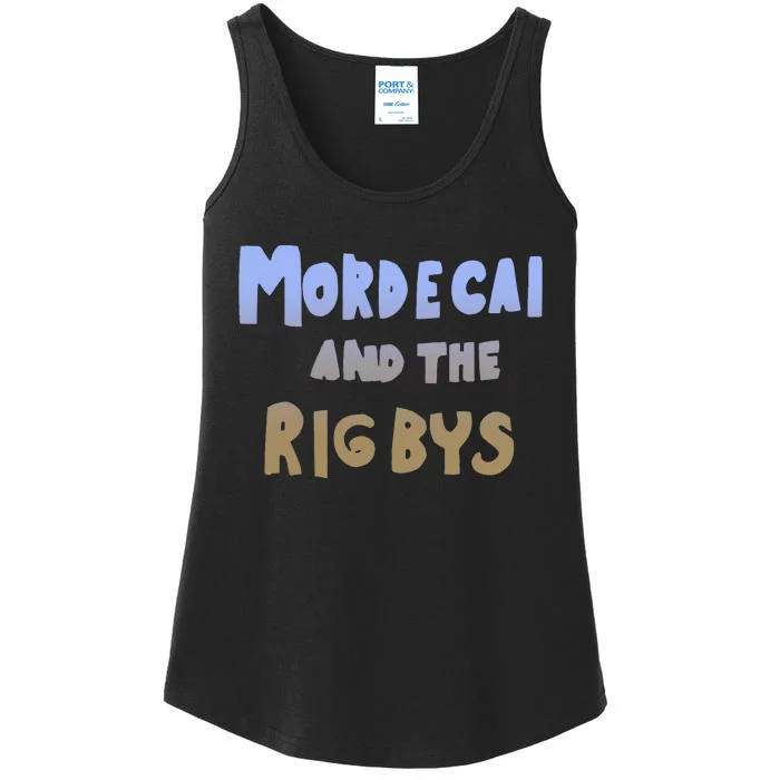 Mordecai And The Rigbys Ringer Retro Ladies Essential Tank