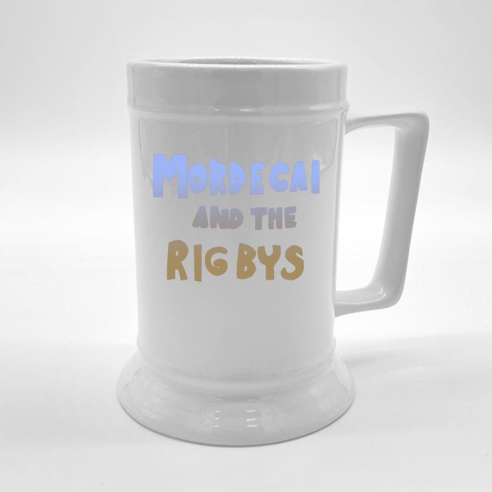 Mordecai And The Rigbys Ringer Retro Front & Back Beer Stein