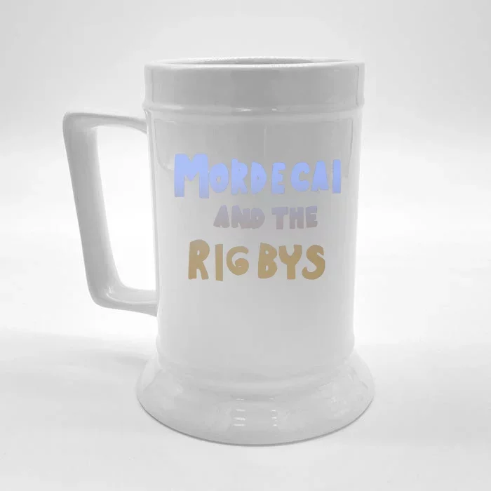 Mordecai And The Rigbys Ringer Retro Front & Back Beer Stein