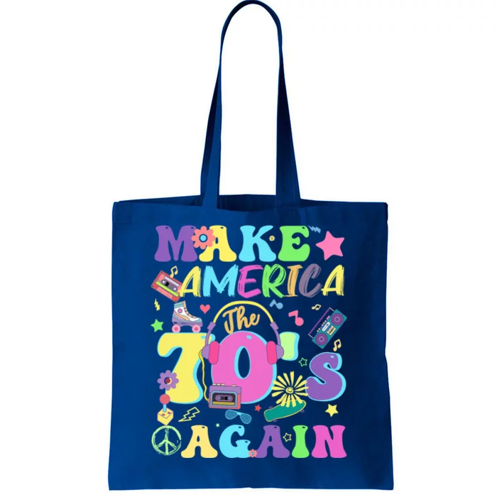 Make America The 70s Again Groovy Retro 70s Seventies Vibe Gift Tote Bag