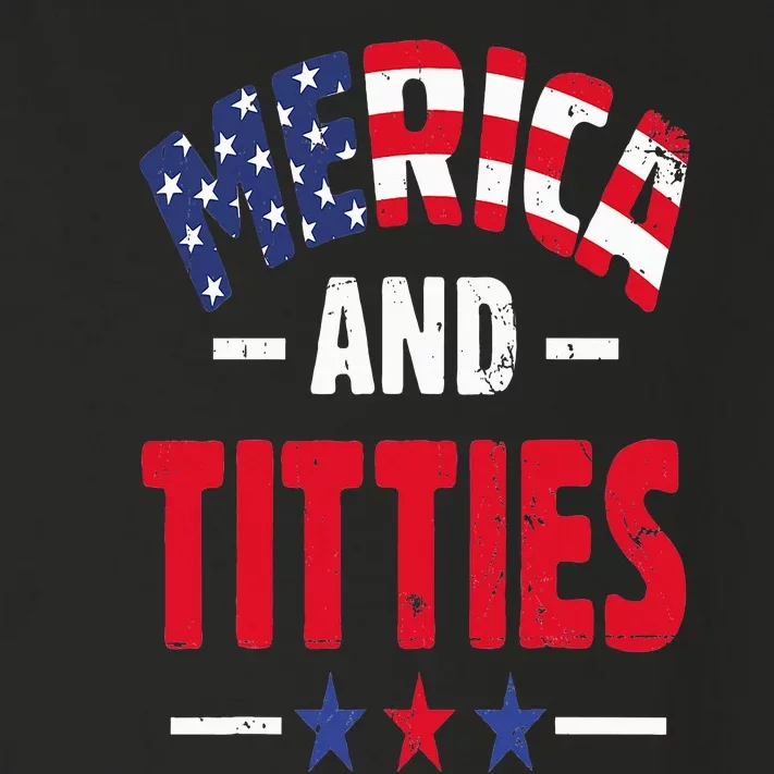 Merica And Titties Toddler Long Sleeve Shirt