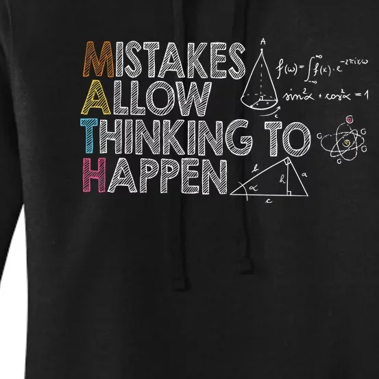 Mistakes Allow Thinking To Happen Women's Pullover Hoodie