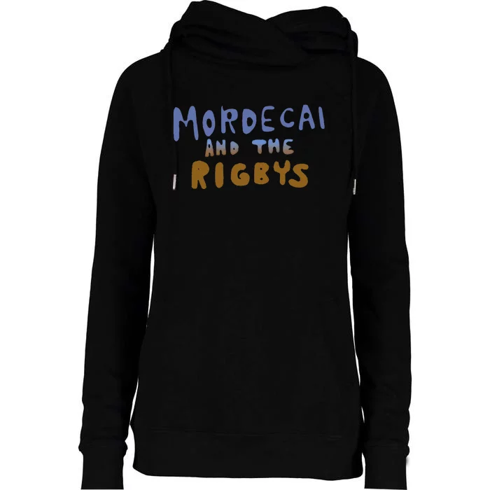 Mordecai And The Rigbys Ringer Womens Funnel Neck Pullover Hood