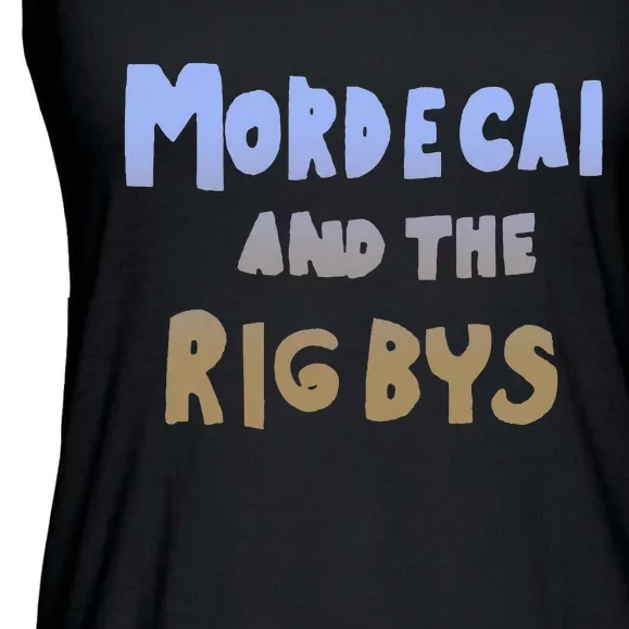 Mordecai And The Rigbys Ringer Ladies Essential Flowy Tank