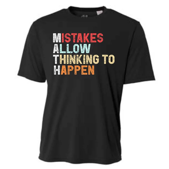 Mistakes Allow Thinking To Happen Math Teacher Math Cooling Performance Crew T-Shirt