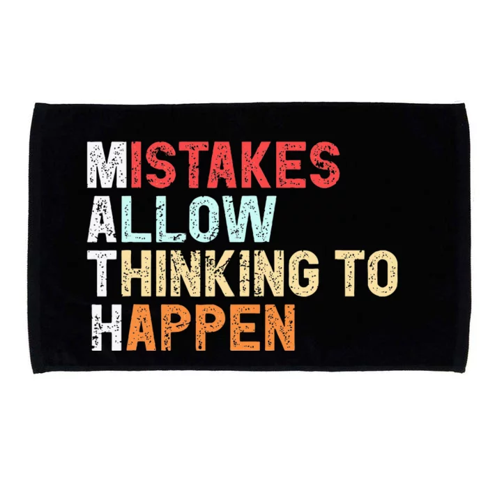 Mistakes Allow Thinking To Happen Math Teacher Math Microfiber Hand Towel