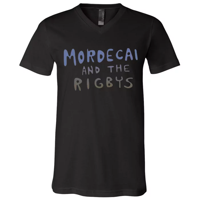 Mordecai And The Rigbys. V-Neck T-Shirt