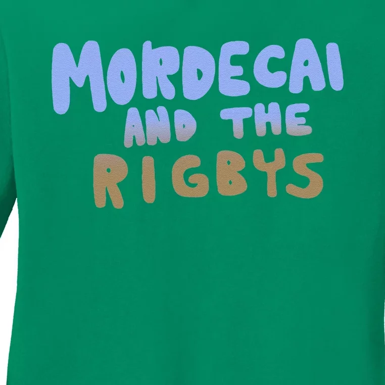 Mordecai And The Rigbys Ringer Ladies Long Sleeve Shirt