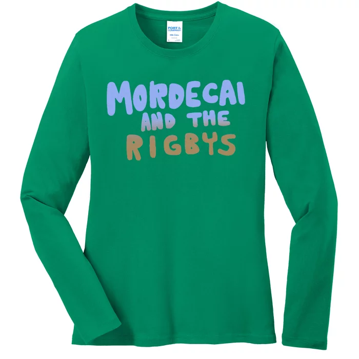 Mordecai And The Rigbys Ringer Ladies Long Sleeve Shirt