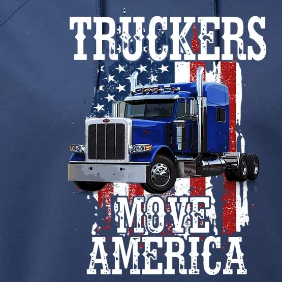 Move America Truckers USA Performance Fleece Hoodie