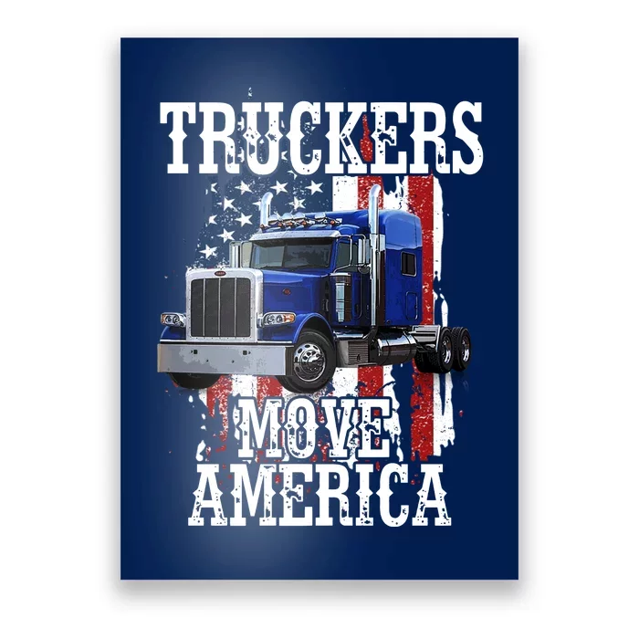 Move America Truckers USA Poster