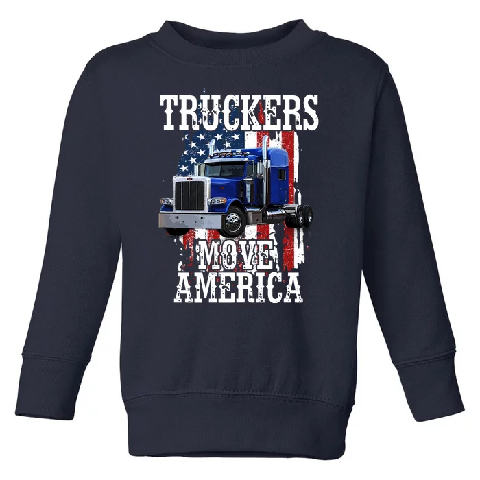 Move America Truckers USA Toddler Sweatshirt