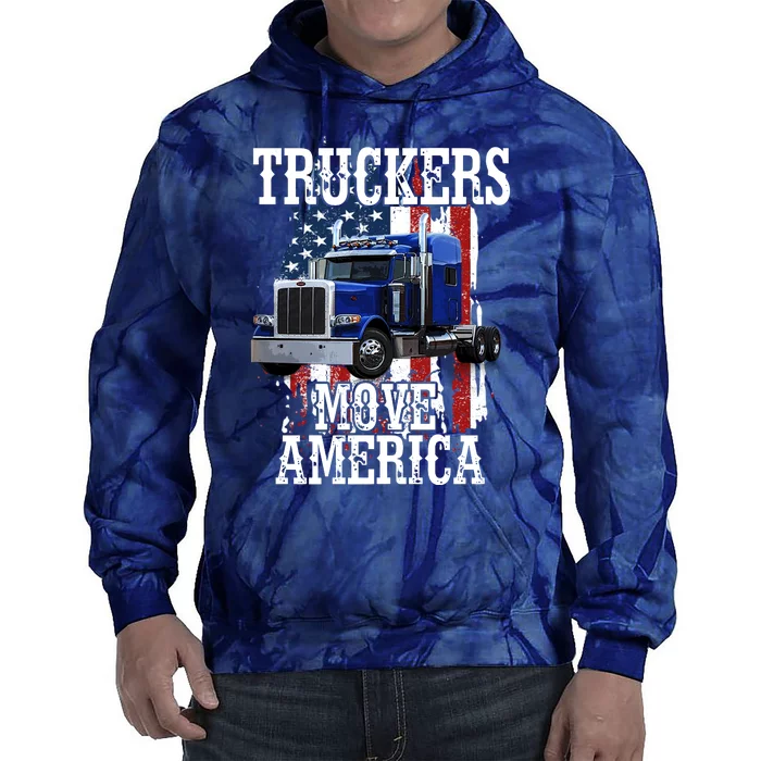 Move America Truckers USA Tie Dye Hoodie