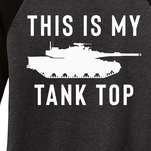 M1 Abrams Tank Funny Sarcastic Military Pun Gift Women's Tri-Blend 3/4-Sleeve Raglan Shirt