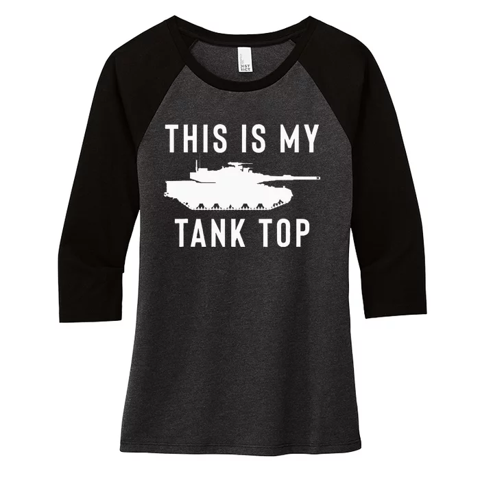 M1 Abrams Tank Funny Sarcastic Military Pun Gift Women's Tri-Blend 3/4-Sleeve Raglan Shirt