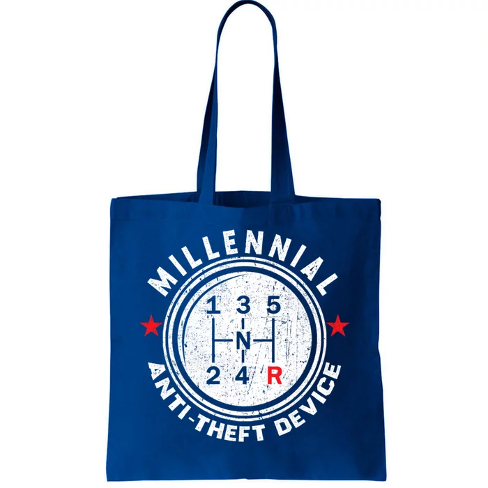 Millennial Anti Theft Device Car Lover Auto Mechanic Gift Tote Bag