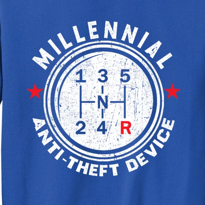 Millennial Anti Theft Device Car Lover Auto Mechanic Gift Tall Sweatshirt