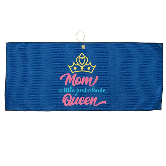 Mom A Title Just Above Queen Large Microfiber Waffle Golf Towel