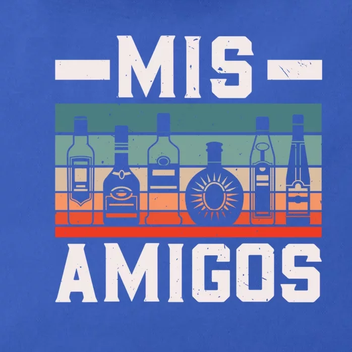 Mis Amigos Tequila Mexican Fiesta Party Cinco De Mayo Funny Gift Zip Tote Bag