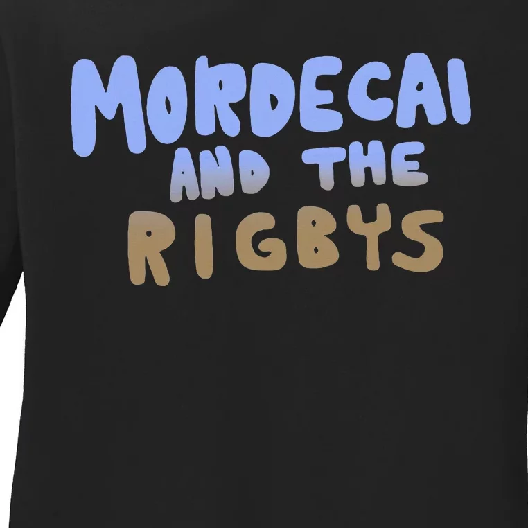 Mordecai And The Rigbys Ringer Ladies Long Sleeve Shirt