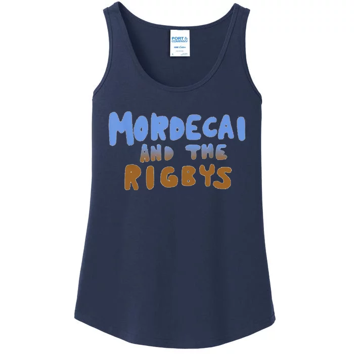 Mordecai And The Rigbys Ringer Ladies Essential Tank