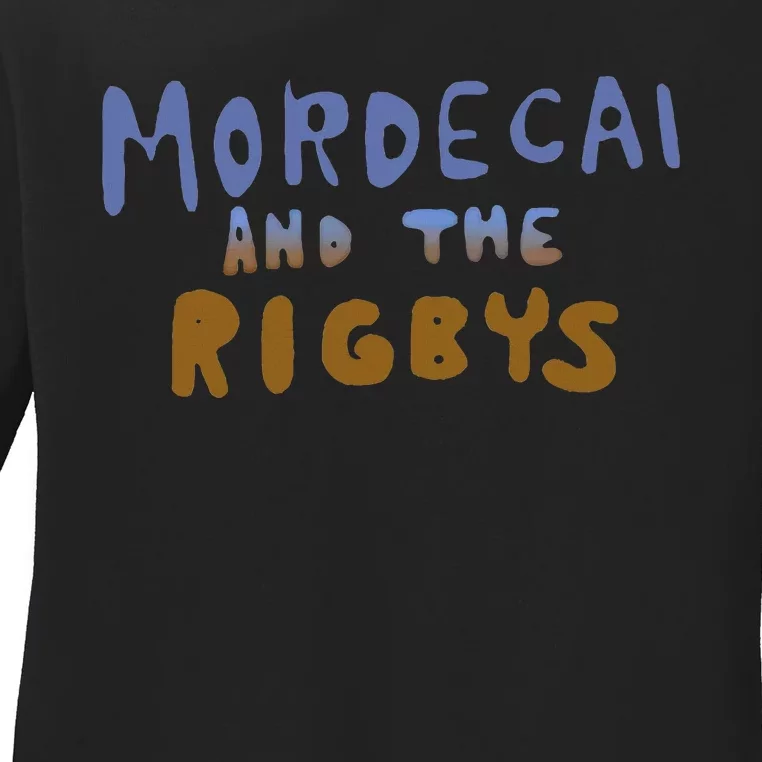 Mordecai And The Rigbys Ringer Ladies Long Sleeve Shirt