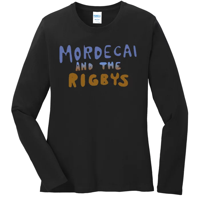 Mordecai And The Rigbys Ringer Ladies Long Sleeve Shirt