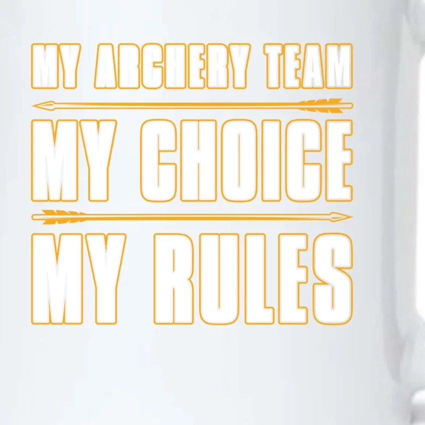 My Archery Team My Choice My Rules Great Gift Bow Archery Coach Gift Black Color Changing Mug