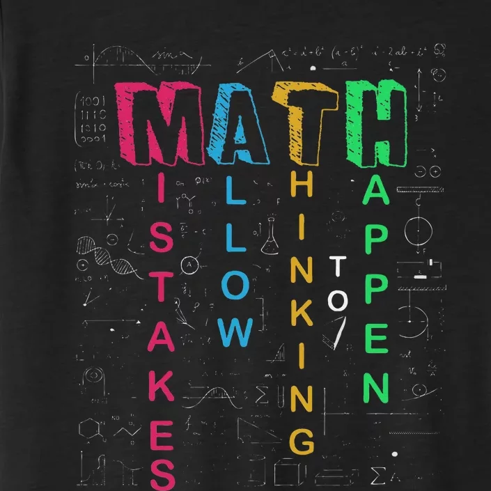 Mistakes Allow Thinking To Happen School Math Teacher ChromaSoft Performance T-Shirt