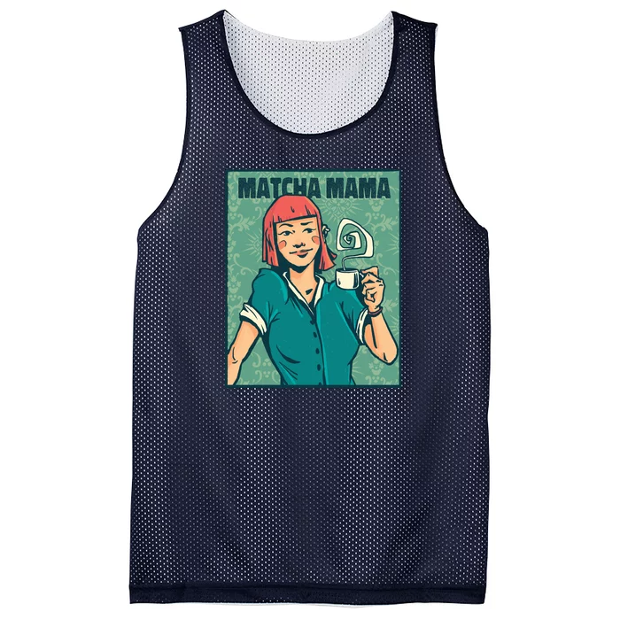 Matcha Mama Mesh Reversible Basketball Jersey Tank