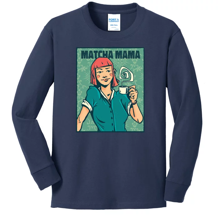 Matcha Mama Kids Long Sleeve Shirt