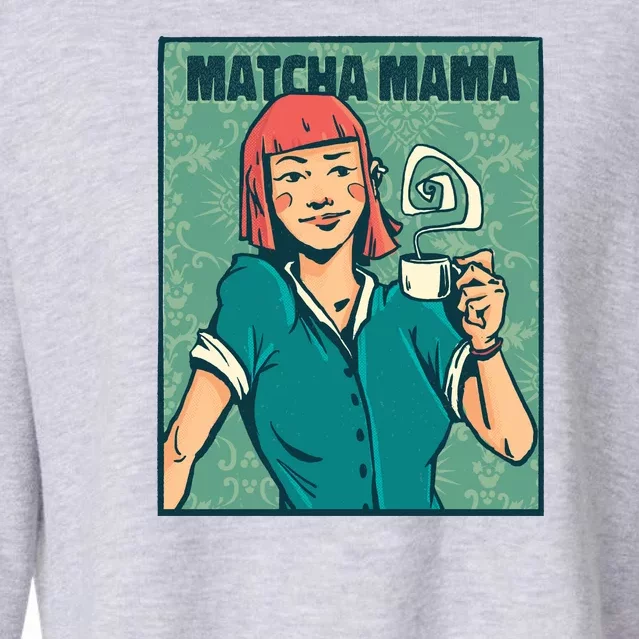 Matcha Mama Cropped Pullover Crew