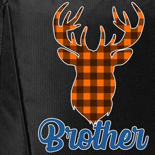 Matching Holiday Family Plaid Reindeer Brother City Backpack