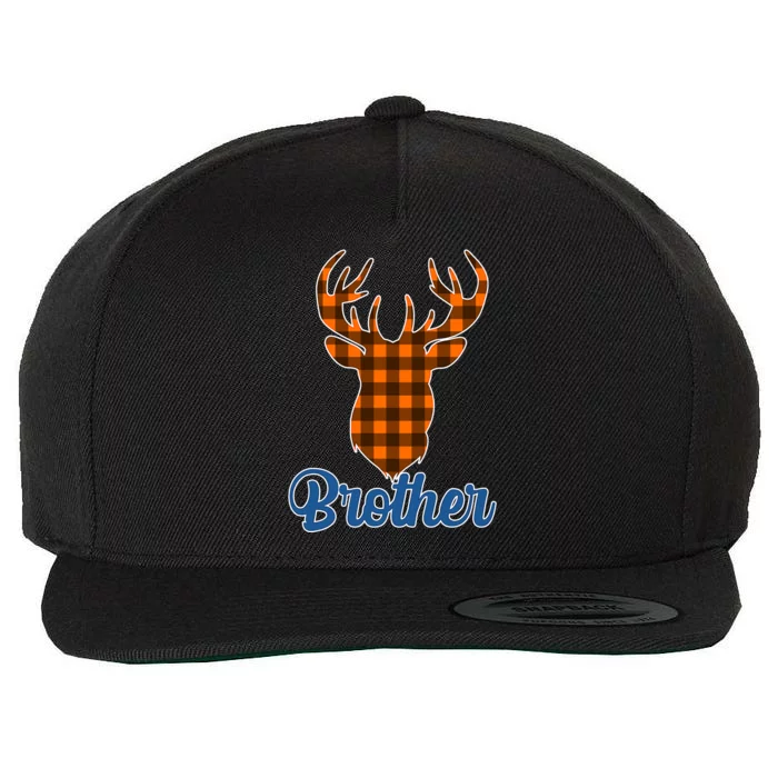 Matching Holiday Family Plaid Reindeer Brother Wool Snapback Cap