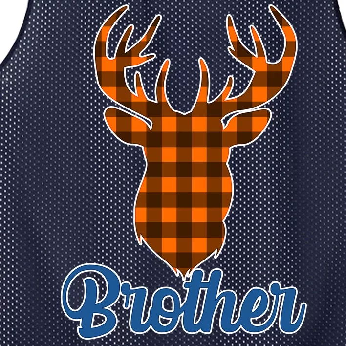 Matching Holiday Family Plaid Reindeer Brother Mesh Reversible Basketball Jersey Tank