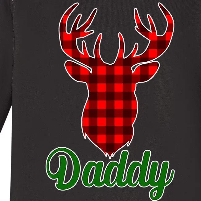 Matching Holiday Family Plaid Reindeer Daddy Baby Long Sleeve Bodysuit