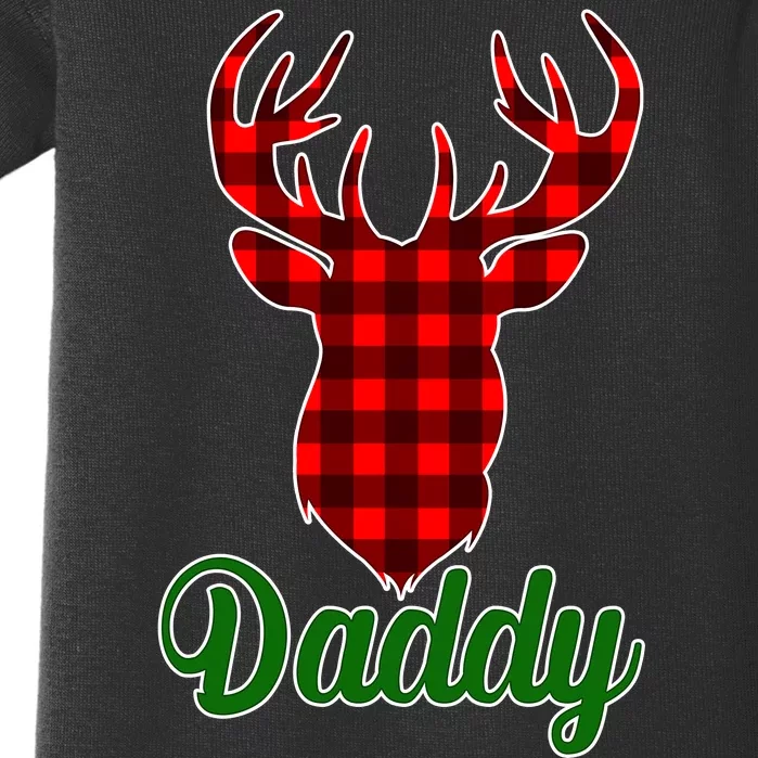 Matching Holiday Family Plaid Reindeer Daddy Baby Bodysuit