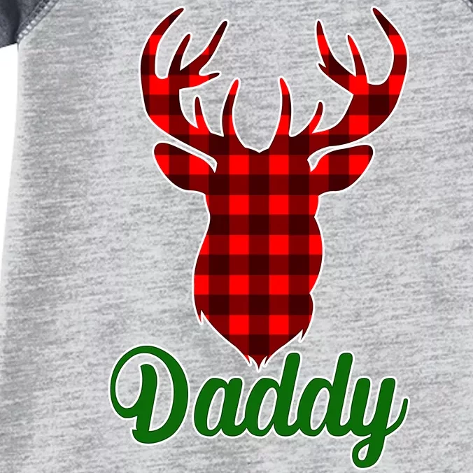 Matching Holiday Family Plaid Reindeer Daddy Infant Baby Jersey Bodysuit