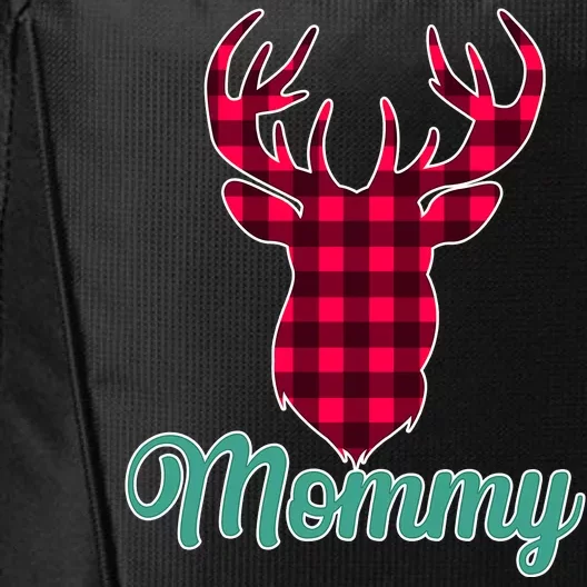 Matching Holiday Family Plaid Reindeer Mommy City Backpack