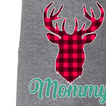 Matching Holiday Family Plaid Reindeer Mommy Doggie 3-End Fleece Hoodie