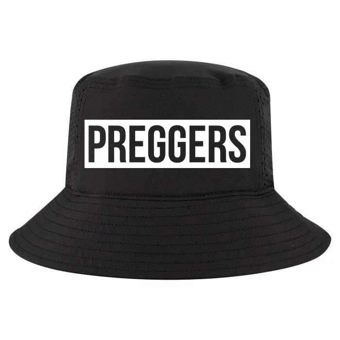 Maternity Slogan Preggers Box Logo Cool Comfort Performance Bucket Hat