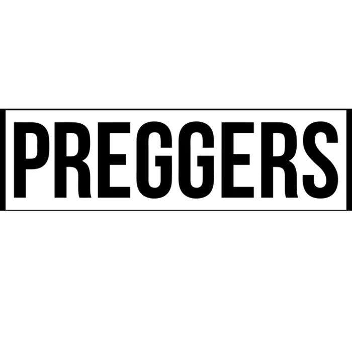 Maternity Slogan Preggers Box Logo Bumper Sticker