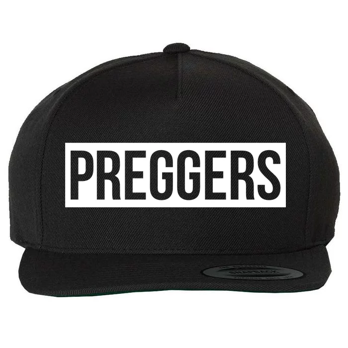 Maternity Slogan Preggers Box Logo Wool Snapback Cap