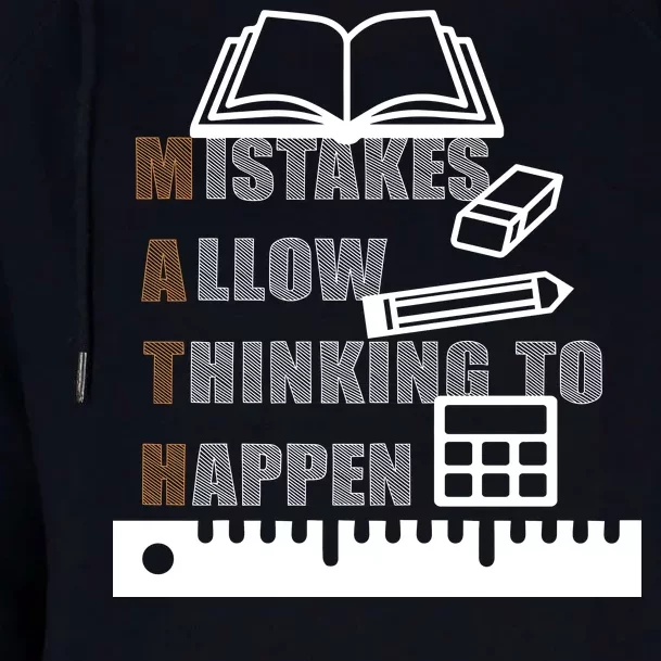 Math Allow Thinking To Happen Womens Funnel Neck Pullover Hood