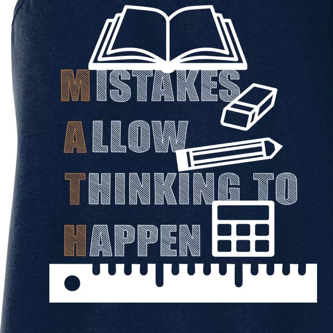 Math Allow Thinking To Happen Women's Racerback Tank