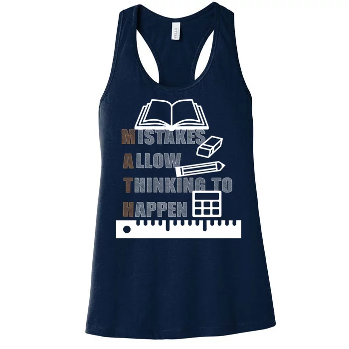 Math Allow Thinking To Happen Women's Racerback Tank