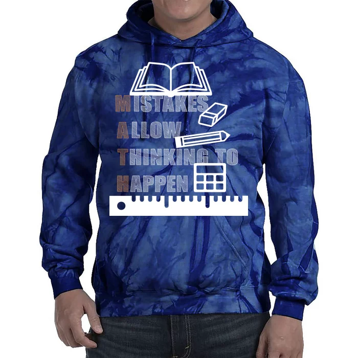 Math Allow Thinking To Happen Tie Dye Hoodie